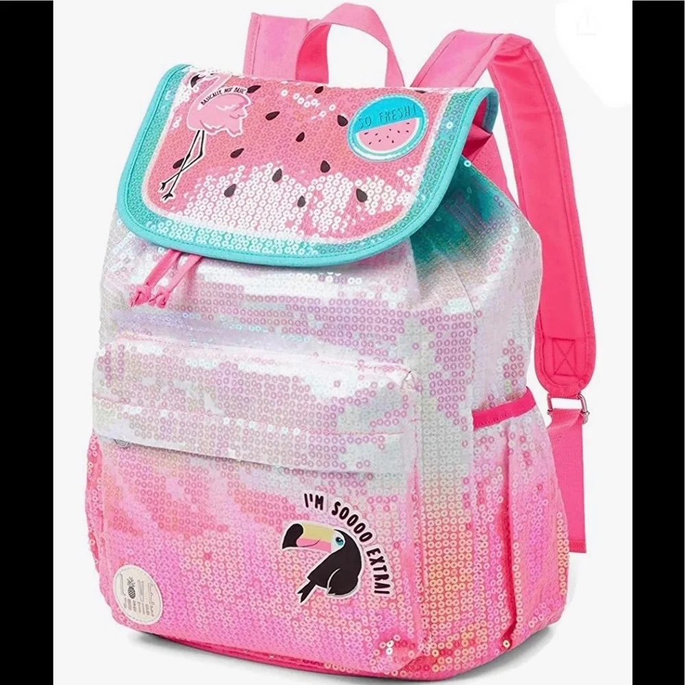 Justice Watermelon Sequin Rucksack
